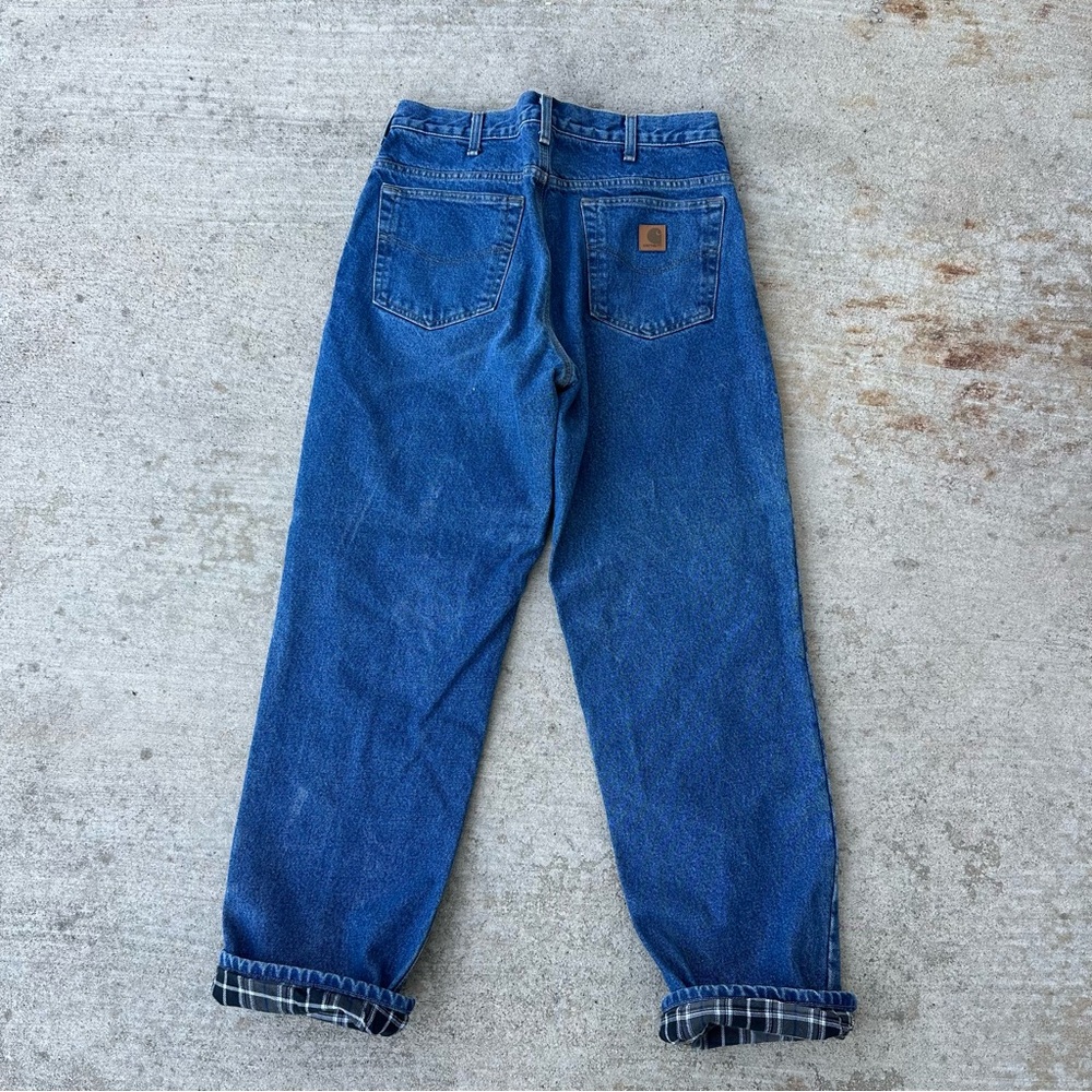 Men’s carhartt flannel lined jeans. Size 34x32.